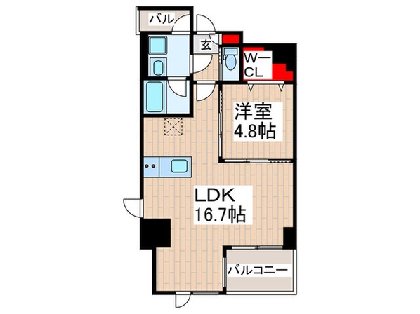 ＴＯＲＩＫＯＥ　ＴＵＲＲＩＳの物件間取画像